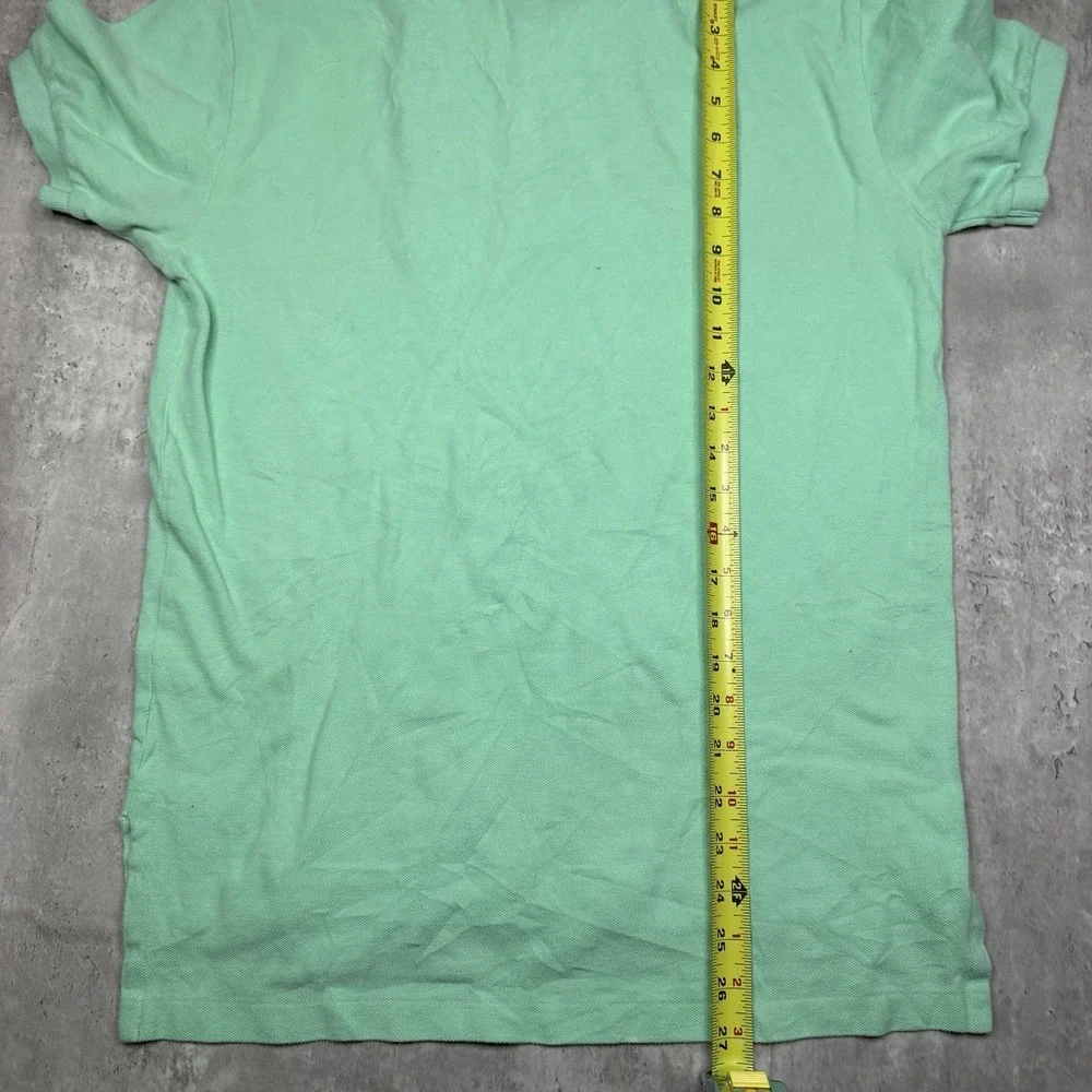 Vintage Polo Ralph Lauren Polo Shirt Mens Small Green Pony Logo Cotton Mesh USA